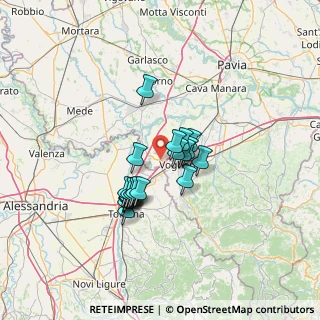 Mappa Via Per voghera Novara, 27058 Voghera PV, Italia (9.8795)