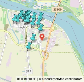 Mappa Via Verona, 45019 Taglio di Po RO, Italia (1.069)
