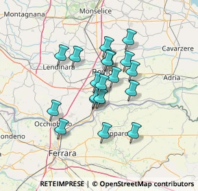 Mappa Via Aldo Moro, 45033 Bosaro RO, Italia (10.16421)