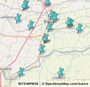 Mappa Via Aldo Moro, 45033 Bosaro RO, Italia (9.83063)