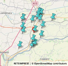 Mappa Via Aldo Moro, 45033 Bosaro RO, Italia (6.4265)