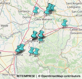 Mappa Via Ing. Adolfo Mazza, 27054 Montebello della Battaglia PV, Italia (14.1315)