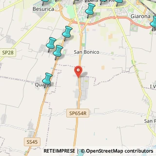 Mappa Via I Maggio, 29027 Podenzano PC, Italia (3.942)