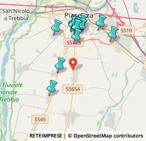 Mappa Via I Maggio, 29027 Podenzano PC, Italia (3.945)