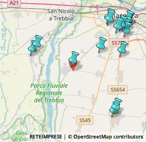 Mappa Strada Marchesana, 29020 Gossolengo PC, Italia (5.60133)