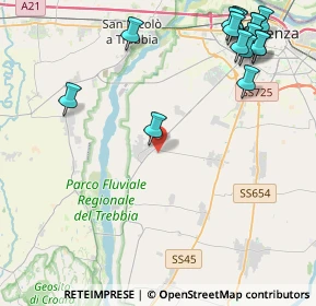 Mappa Strada Marchesana, 29020 Gossolengo PC, Italia (5.84313)