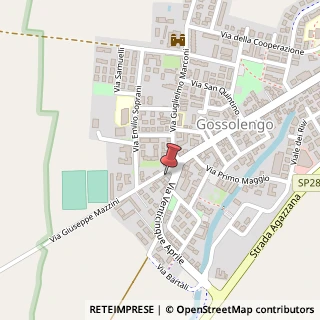 Mappa Via Giuseppe Mazzini, 3, 29020 Gossolengo, Piacenza (Emilia Romagna)