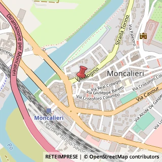 Mappa Via San Martino, 40B, 10024 Moncalieri, Torino (Piemonte)