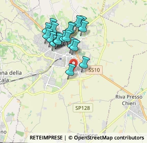Mappa Via Angelo Brofferio, 10023 Chieri TO, Italia (1.604)