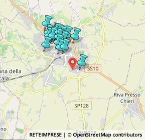 Mappa Via Angelo Brofferio, 10023 Chieri TO, Italia (1.63211)