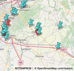 Mappa Via Angelo Brofferio, 10023 Chieri TO, Italia (11.145)