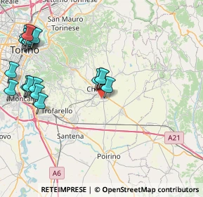 Mappa Via Angelo Brofferio, 10023 Chieri TO, Italia (10.5565)
