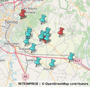 Mappa Via Tetti Fasano, 10023 Chieri TO, Italia (6.11)