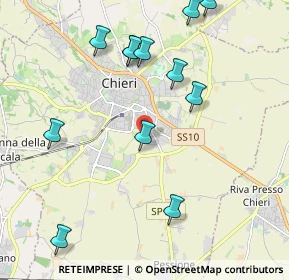 Mappa Via Tetti Fasano, 10023 Chieri TO, Italia (2.32)