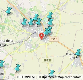Mappa Via Tetti Fasano, 10023 Chieri TO, Italia (2.40923)