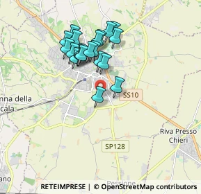 Mappa Via Tetti Fasano, 10023 Chieri TO, Italia (1.5815)