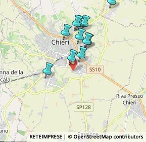 Mappa Via Tetti Fasano, 10023 Chieri TO, Italia (1.68545)
