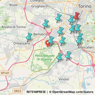 Mappa Via Generale Perotti, 10092 Borgaretto TO, Italia (4.265)