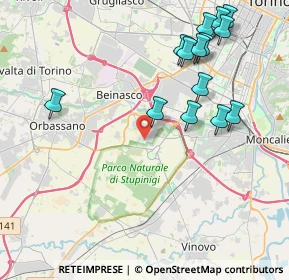 Mappa Via Generale Perotti, 10092 Borgaretto TO, Italia (4.61357)