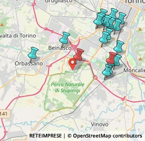 Mappa Via Generale Perotti, 10092 Borgaretto TO, Italia (4.61056)