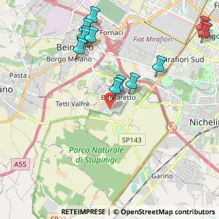 Mappa Via Generale Perotti, 10092 Borgaretto TO, Italia (2.4675)