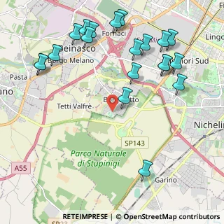 Mappa Via Generale Perotti, 10092 Borgaretto TO, Italia (2.5995)