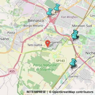 Mappa Via Paolo Centroni, 10092 Borgaretto TO, Italia (2.66091)