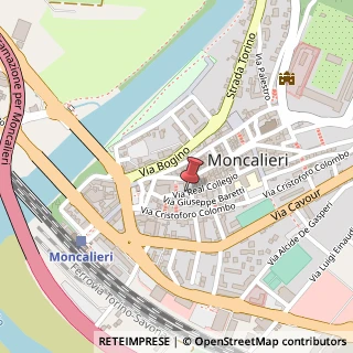 Mappa Via Real Collegio, 18, 10024 Moncalieri, Torino (Piemonte)