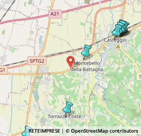 Mappa 27054 Montebello della Battaglia PV, Italia (3.33667)