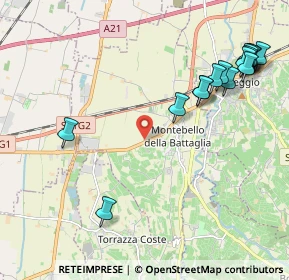 Mappa 27054 Montebello della Battaglia PV, Italia (2.556)
