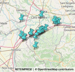 Mappa 27054 Montebello della Battaglia PV, Italia (9.41684)