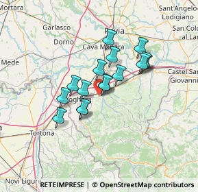 Mappa 27054 Montebello della Battaglia PV, Italia (10.11188)