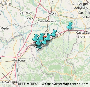 Mappa 27054 Montebello della Battaglia PV, Italia (6.25455)