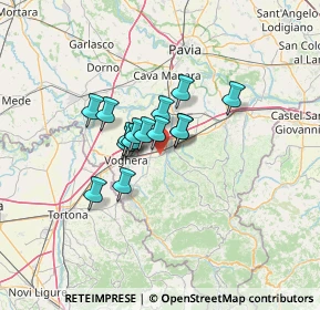 Mappa 27054 Montebello della Battaglia PV, Italia (8.38933)