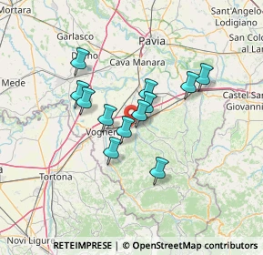 Mappa 27054 Montebello della Battaglia PV, Italia (10.3125)