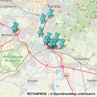 Mappa Strada Mongina, 10024 Moncalieri TO, Italia (2.7925)