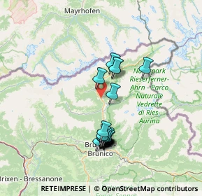 Mappa Costa di Tures, 39032 Campo Tures BZ, Italia (12.5755)