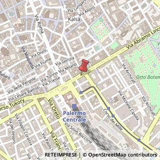 Mappa Via Lincoln, 144, 90133 Palermo, Palermo (Sicilia)