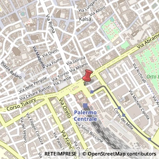 Mappa Piazza Giulio Cesare, 16, 90127 Palermo, Palermo (Sicilia)
