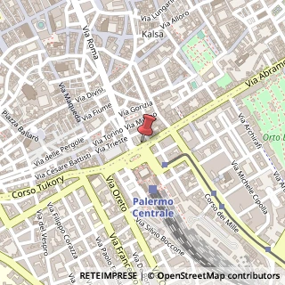 Mappa Piazza Giulio Cesare, 6, 90123 Palermo, Palermo (Sicilia)