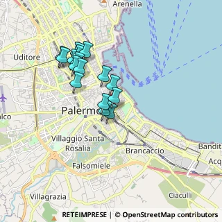 Mappa P.za Giulio Cesare, 90127 Palermo PA, Italia (1.76941)