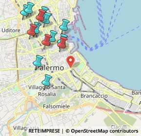 Mappa P.za Giulio Cesare, 90127 Palermo PA, Italia (2.62429)