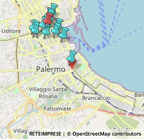 Mappa P.za Giulio Cesare, 90127 Palermo PA, Italia (2.55667)