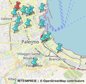 Mappa P.za Giulio Cesare, 90127 Palermo PA, Italia (2.51214)