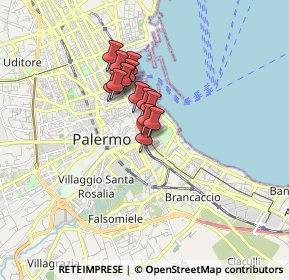 Mappa P.za Giulio Cesare, 90127 Palermo PA, Italia (1.185)