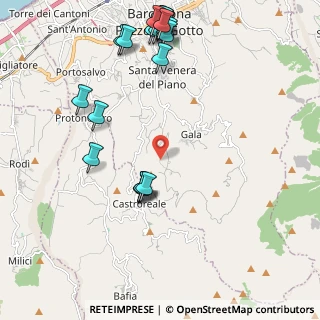 Mappa Via Stretto Case Cicciari, 98051 Barcellona Pozzo di Gotto ME, Italia (2.8815)
