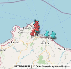 Mappa Via Demetrio Camarda, 90135 Palermo PA, Italia (7.19182)