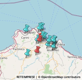 Mappa Via Demetrio Camarda, 90135 Palermo PA, Italia (9.086)