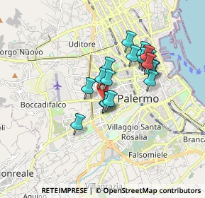 Mappa Via Demetrio Camarda, 90135 Palermo PA, Italia (1.5465)