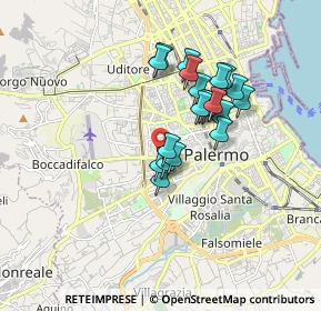 Mappa Via Demetrio Camarda, 90135 Palermo PA, Italia (1.537)